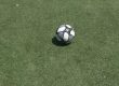 soccer ball on a soccer field
